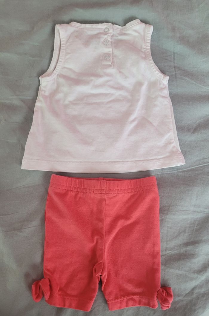 Ensemble 2 pièces 3 mois fille débardeur et legging
