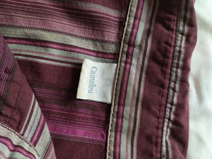 Chemise prune et grise à rayures - photo numéro 3