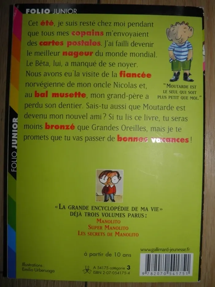 Bonnes vacances Manolito (E. Lindo) quasi NEUF - photo numéro 2