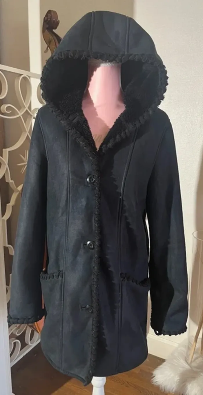 Manteau affinités taille 1 noir - photo numéro 2