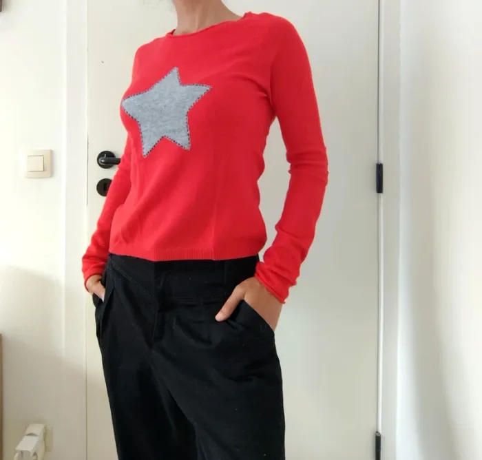 Pull original Alison White laine et Angora style vintage - photo numéro 3