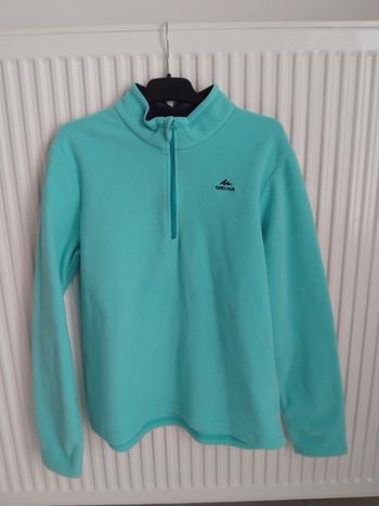 Pull polaire queschua fille 12 ans bleu turquoise 