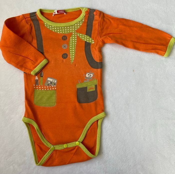 Body + salopette Dpam 3 mois - photo numéro 2