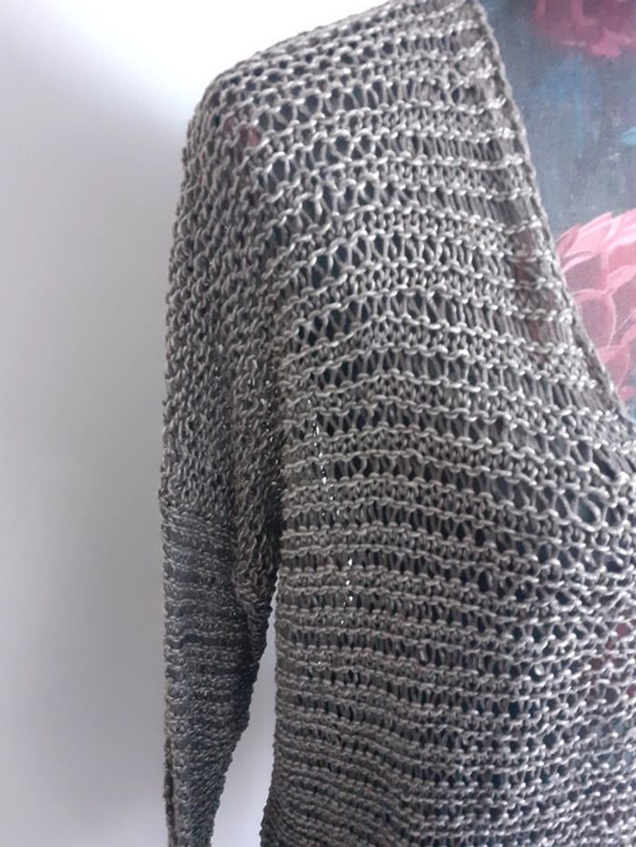 Pull crochet lin et coton S - photo numéro 2
