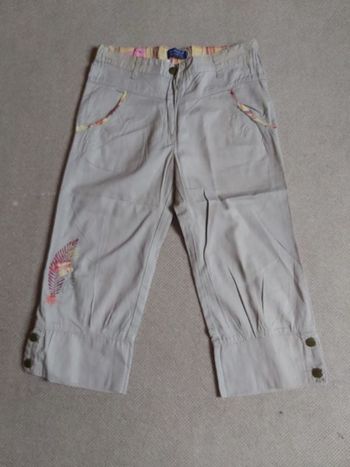 Pantacourt beige toile légère 10 ans - La Cie des petits