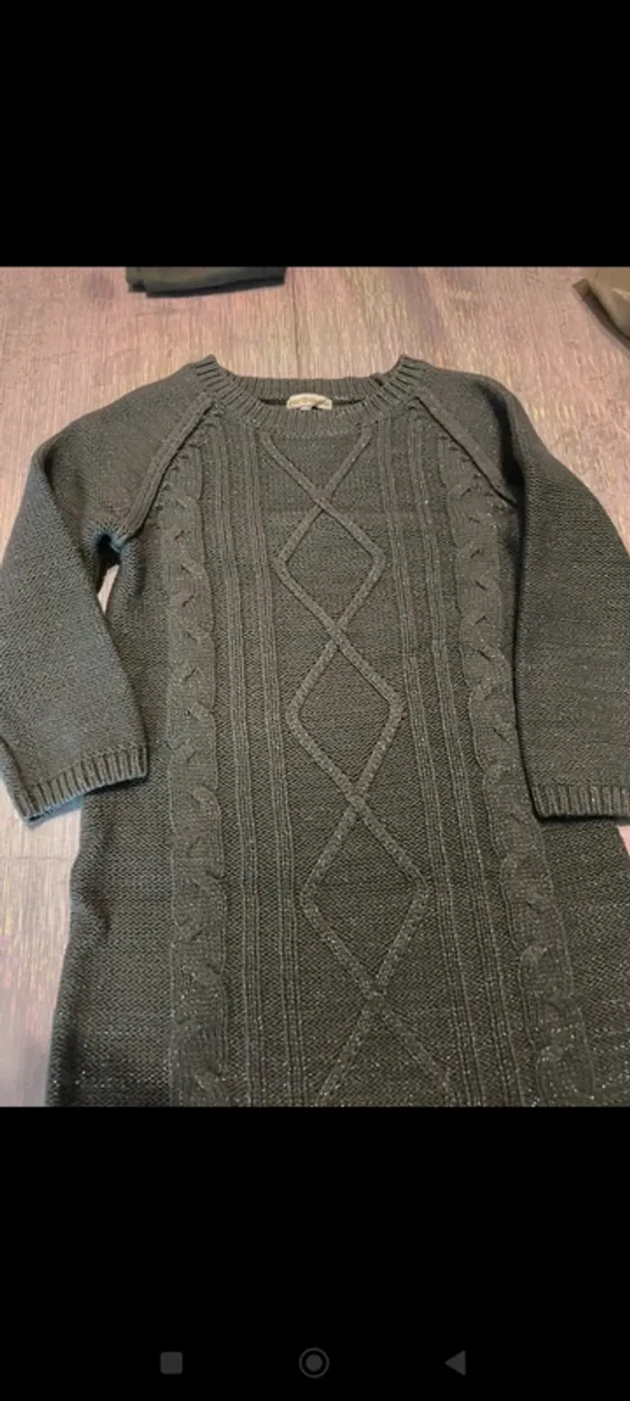 Robe kaki brillante 4 ans - photo numéro 2