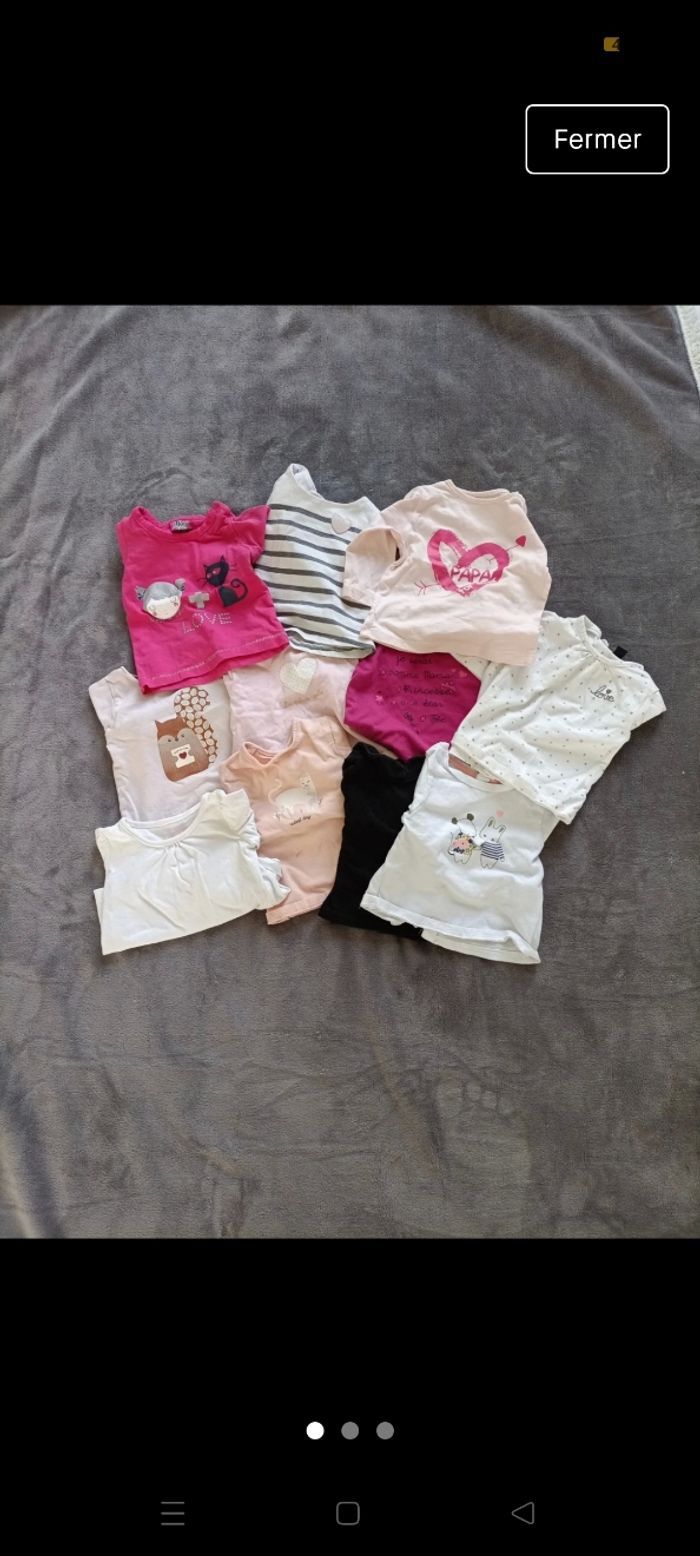 Lot de 11 tee shirt manche longue