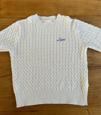 T-shirt crème Zara
