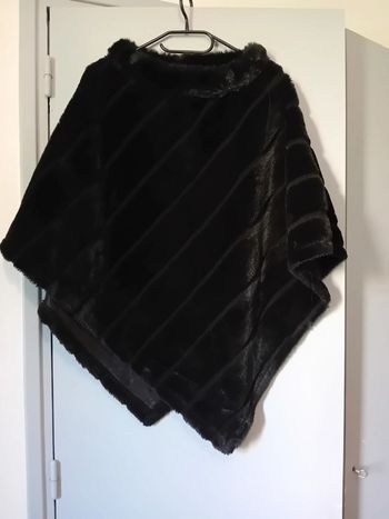 Poncho noir taille L
