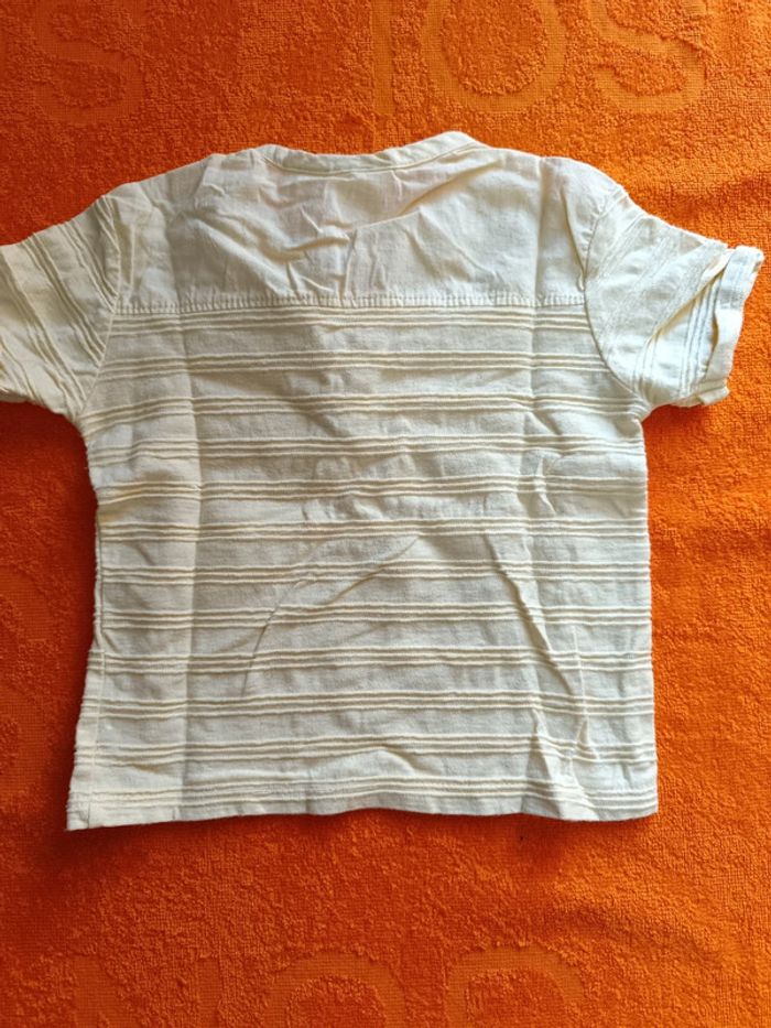 Tee shirt manches courtes Zara 12-18 mois 86 cm - photo numéro 3