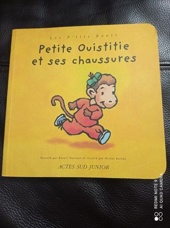 Livre album enfant Petite Ouistitie et ses chaussures, Actes sud junior