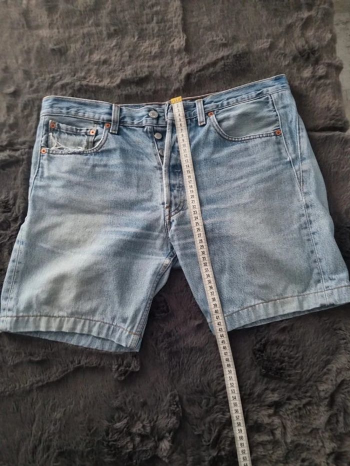 Short jeans levis 501 bleu clair - photo numéro 4