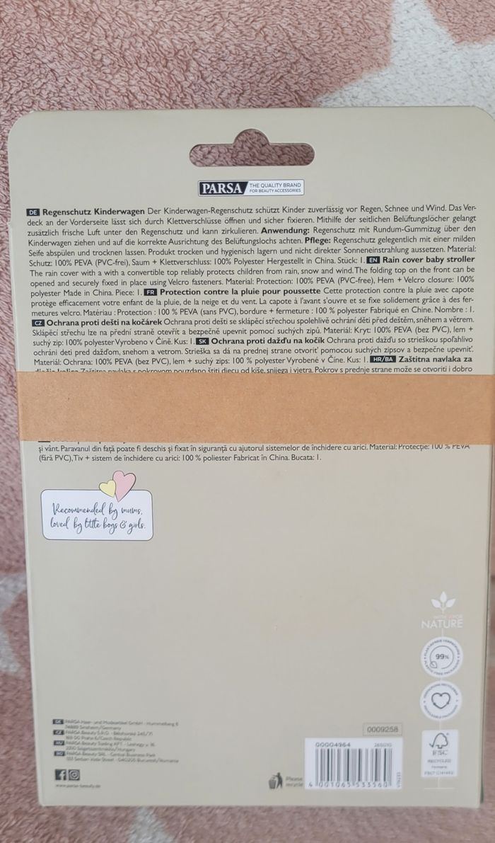 Protection anti-pluie poussette, universel. Neuf - photo numéro 5