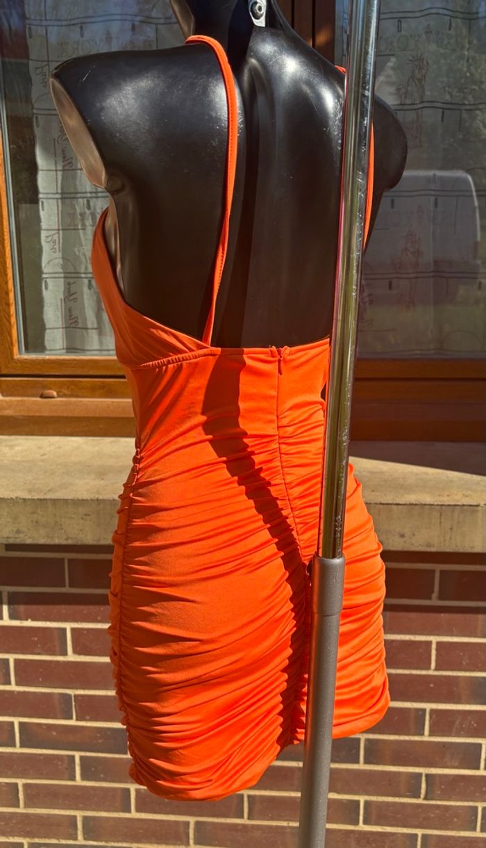 🧡 Robe Sunset à découpes "Cut-out" & liens croisés – Taille 36 (S) - photo numéro 4