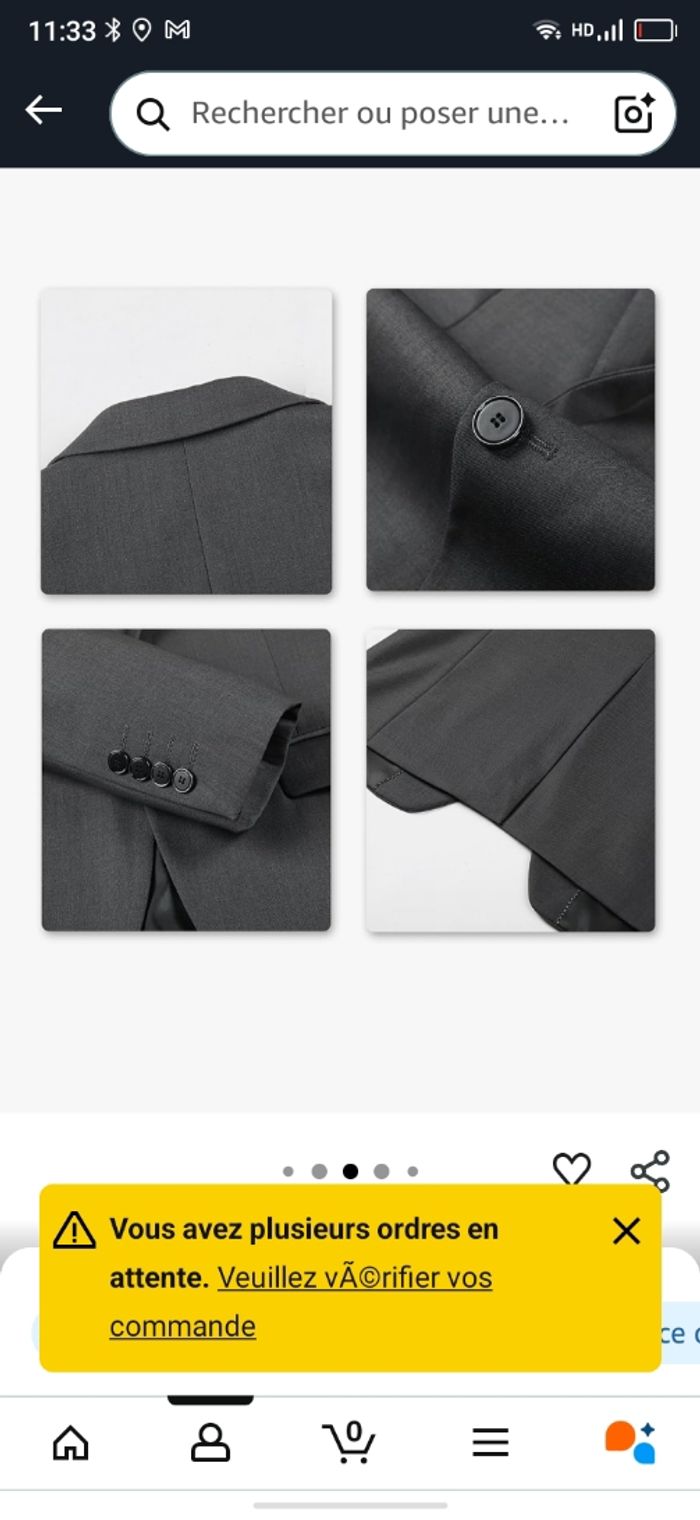 Costume gris neuf xl - photo numéro 2