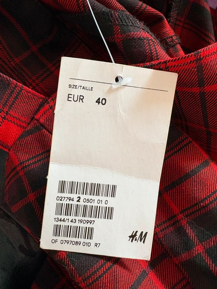 Robe chasuble pinafore motif tartan H&M 40 - photo numéro 8
