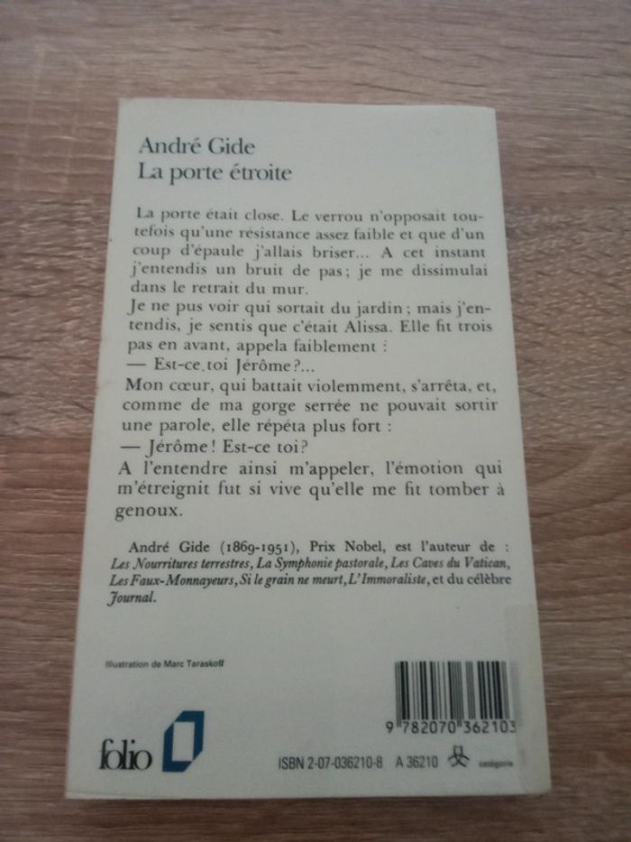 André Gide 🌸 La porte étroite - photo numéro 2