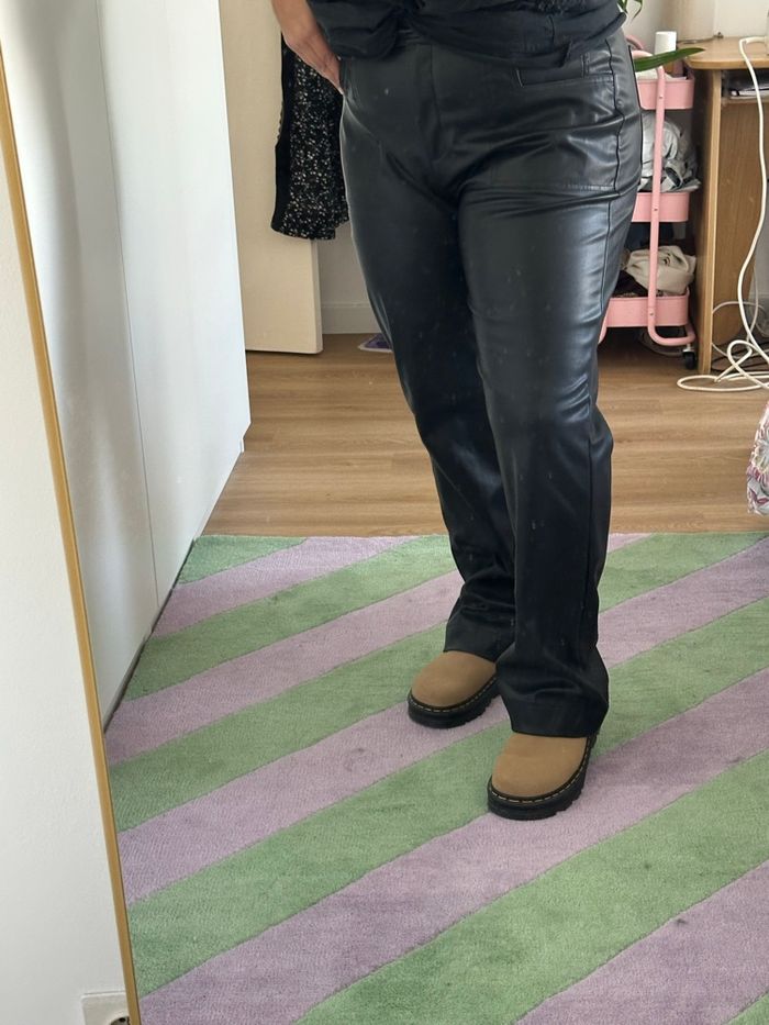 Pantalon similicuir topshop T44 - photo numéro 3
