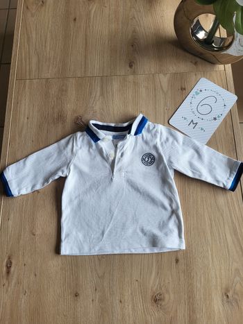 Polo manches longues Jacadi 6 mois neuf sans étiquette 