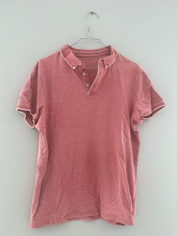 Polo chiné rouge kiabi