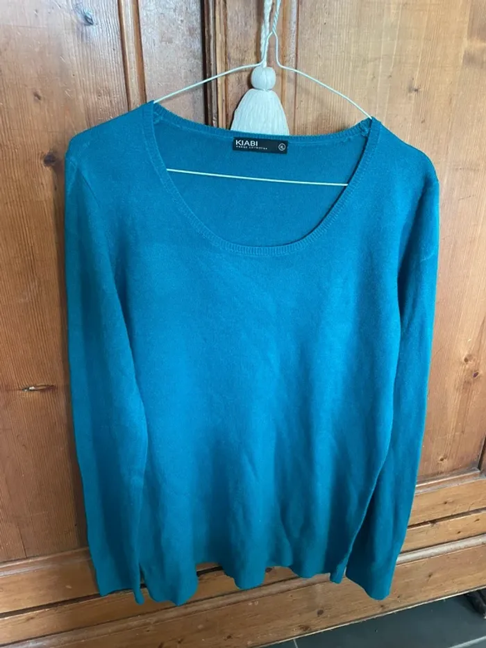Pull fin bleu XL neuf