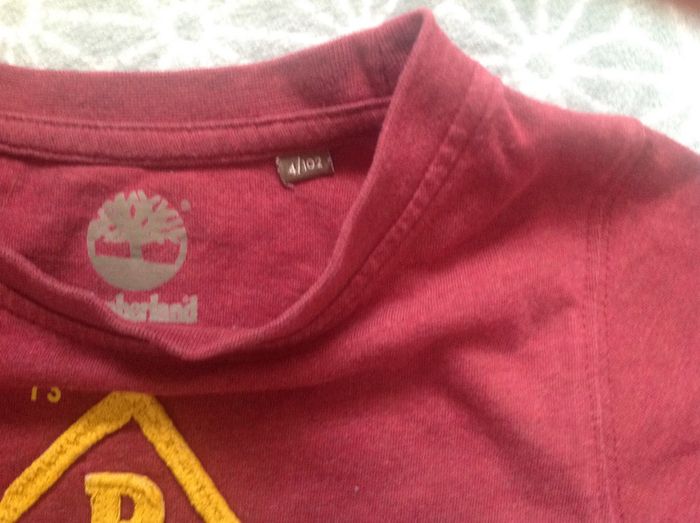 Tee-shirt rouge Timberland - 4 ans - photo numéro 2