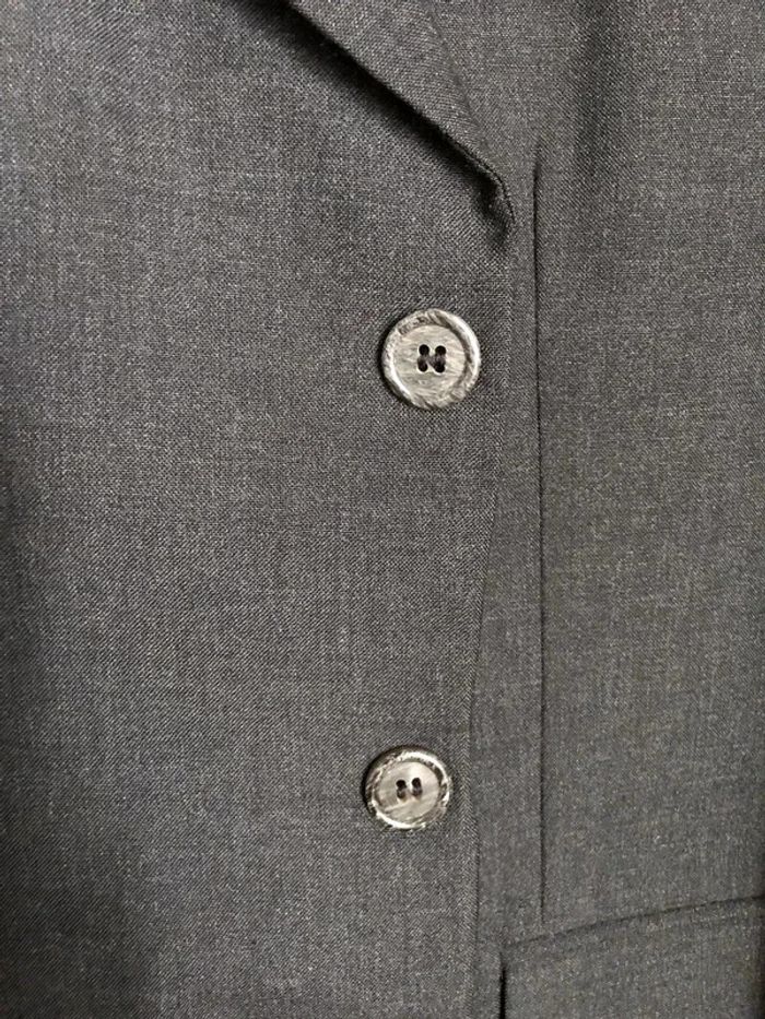 Costume gris Hiver Pantalon Veste Laine Neuf taille L - photo numéro 7