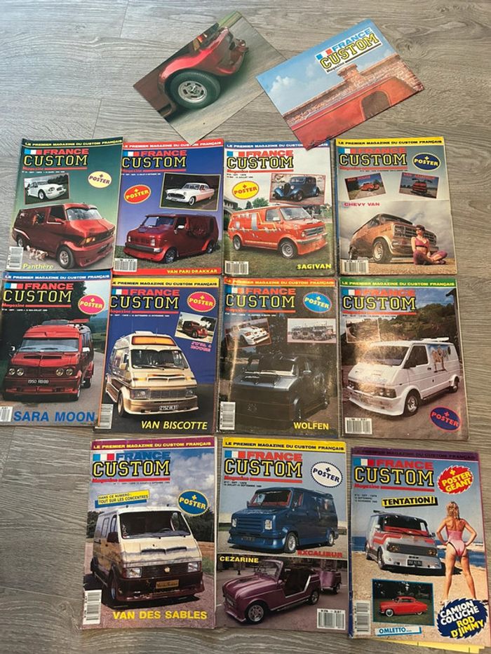 Lot 11 magazines France Custom Vintage