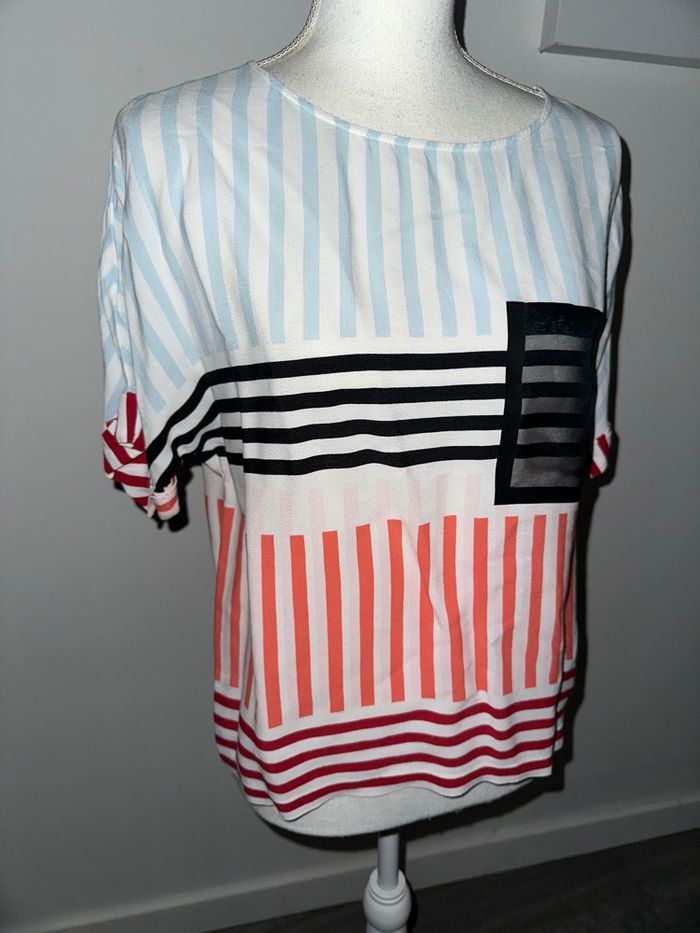 Blouse à rayures multicolore Cop Copine T38 M - photo numéro 4