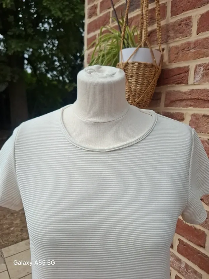 Haut femme atmosphère blanc creme - photo numéro 2
