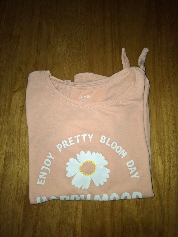 T-shirt orange clair 8 ans - photo numéro 3