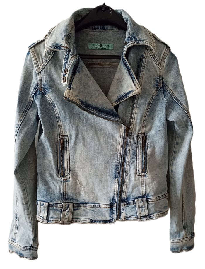 Veste Jean Cache Cache "Dream Collection" Style Motard Chic - photo numéro 6
