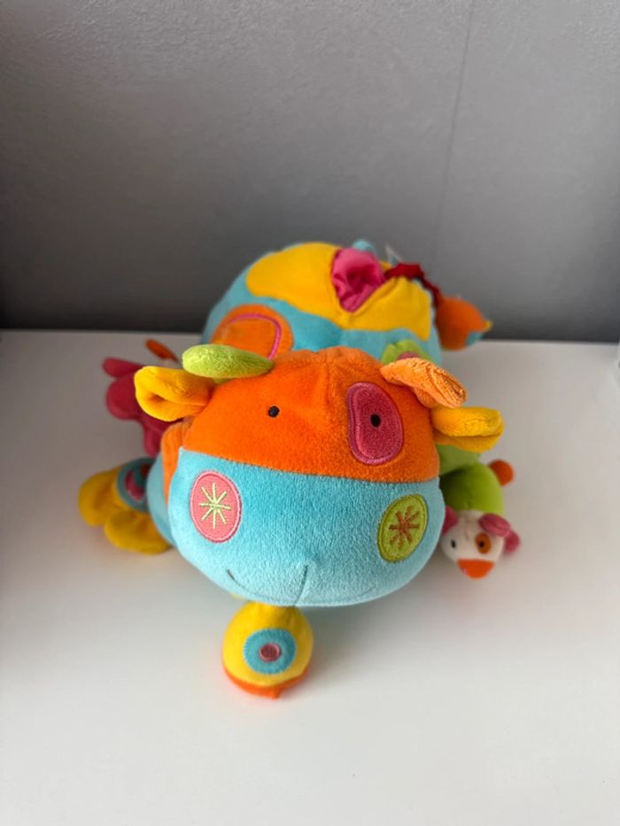🧸 Peluche d’éveil Bawi – Multicolore - Vache