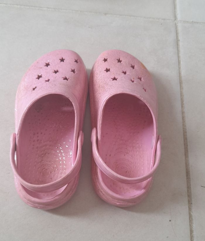 Crocs rose à paillettes - photo numéro 2