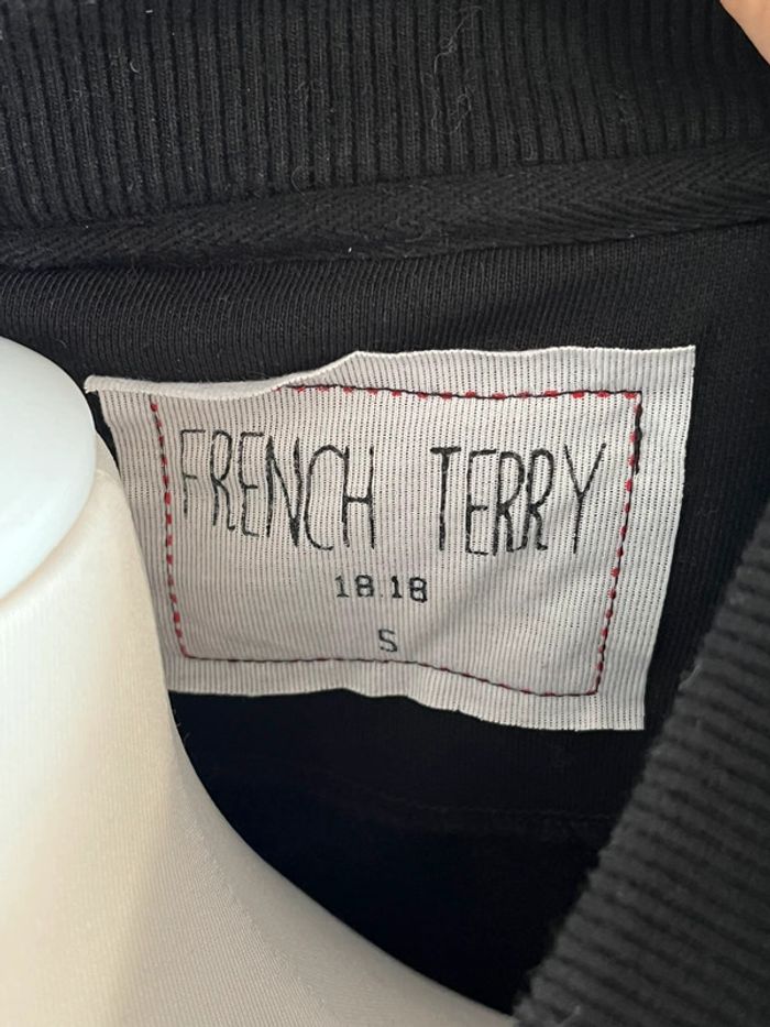 Sweat long/veste noir French Terry 18.18 - photo numéro 8