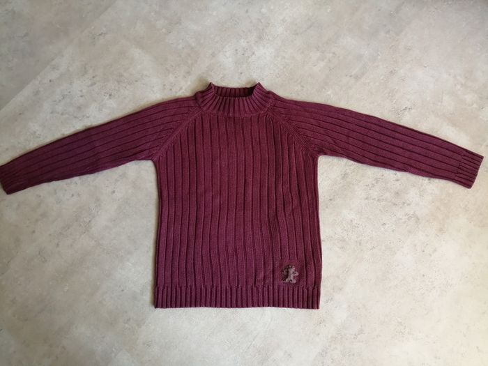 Pull coton bordeaux 12 ans Sergent Major