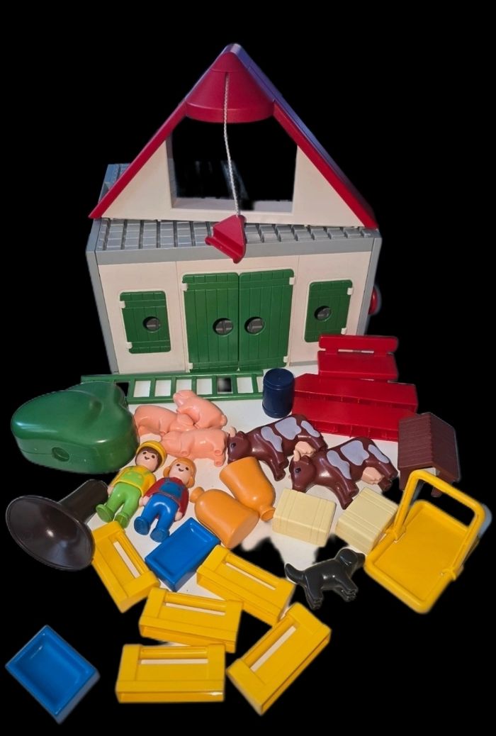123  playmobil grande ferme 6800 vintage 1990 - photo numéro 6