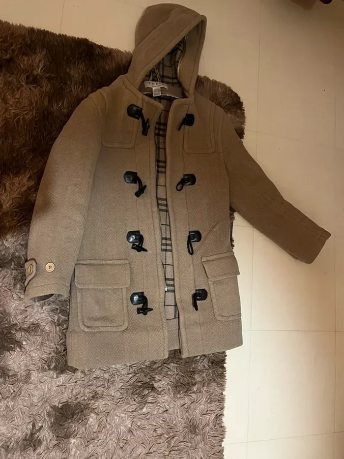 Manteau hiver beige marron
