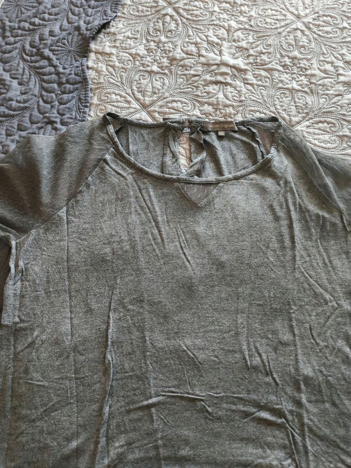 Tee shirt manches longues dentelle