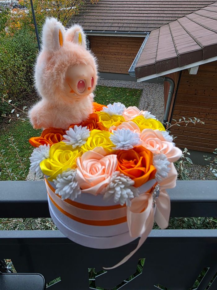 Box Roses Éternelles et sa Peluche Type Lububu, Lafufu - photo numéro 6