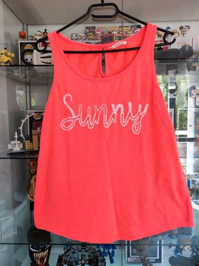 Débardeur tee-shirt sans manches femme Camaïeu