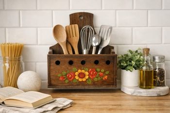 Porte ustensiles en bois
