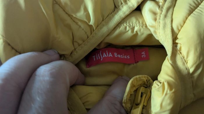 Doudoune jaune moutarde - photo numéro 3