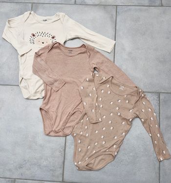 Lot de 3 body manches longues Kiabi 36 mois