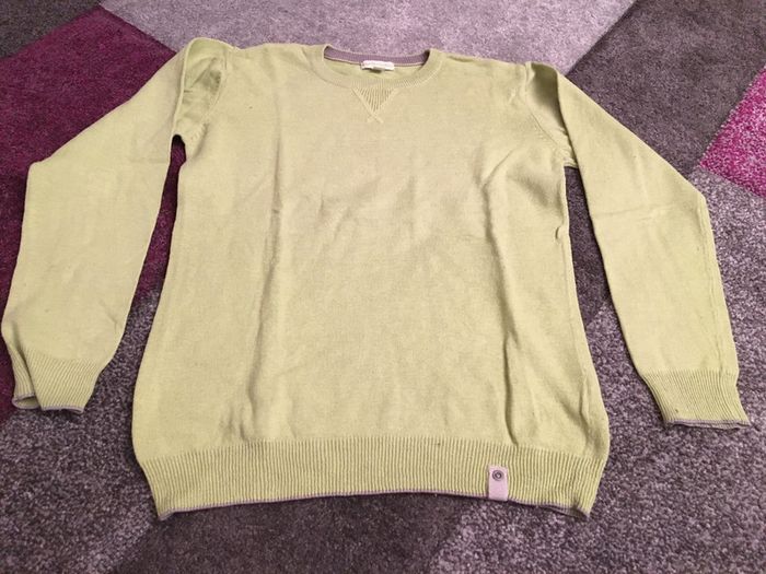 Pull vert Vertbaudet taille 10 ans