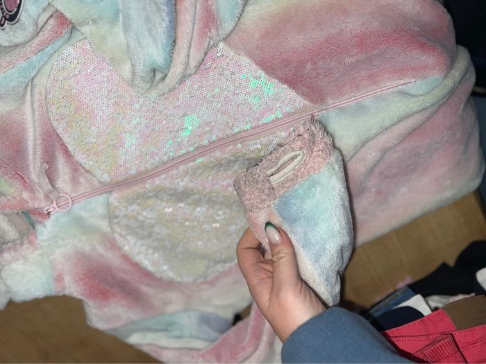 Pyjama combinaison begummy chaud polaire 13-14 ans 13 14 licorne costume polaire tout doux hiver - photo numéro 4