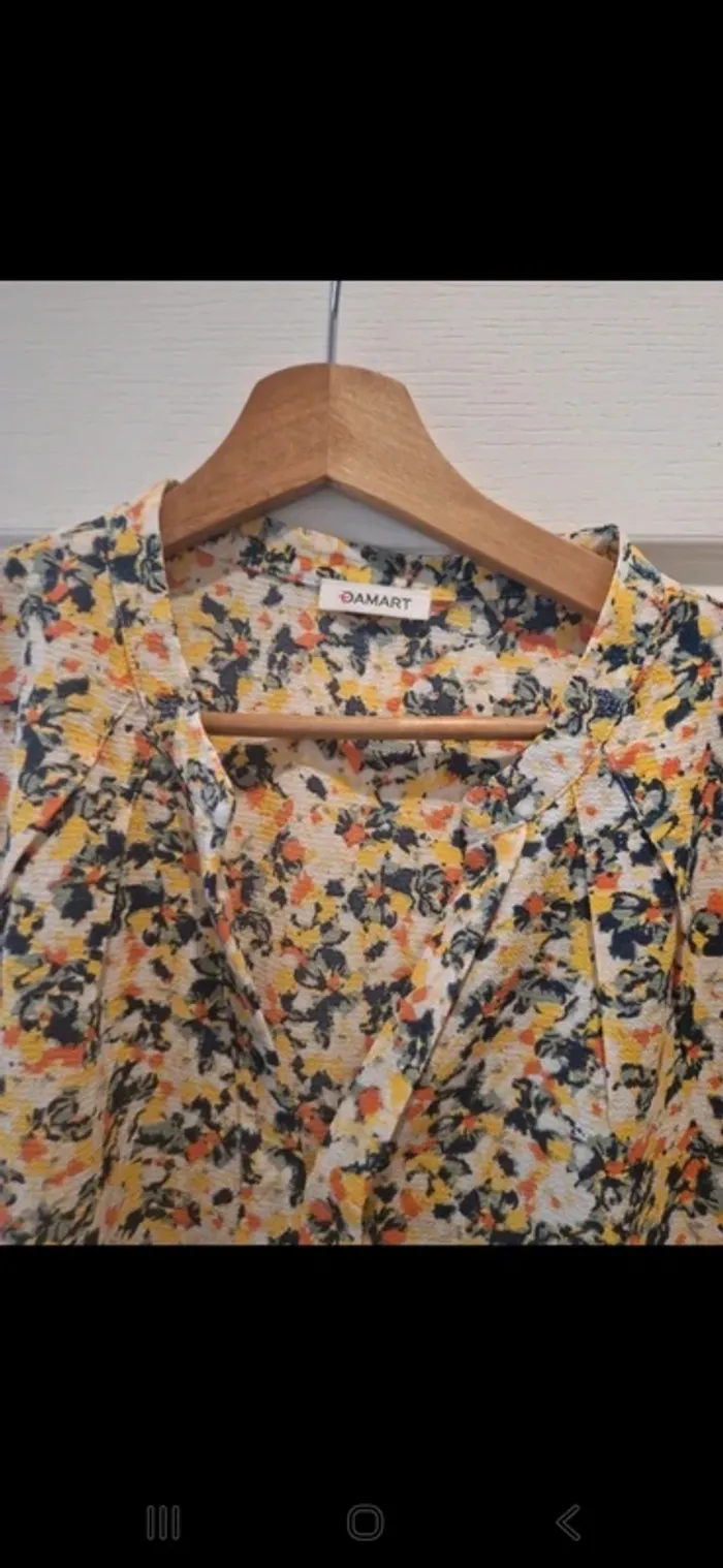 Belle blouse vintage damart taille l tres bon etat - photo numéro 3