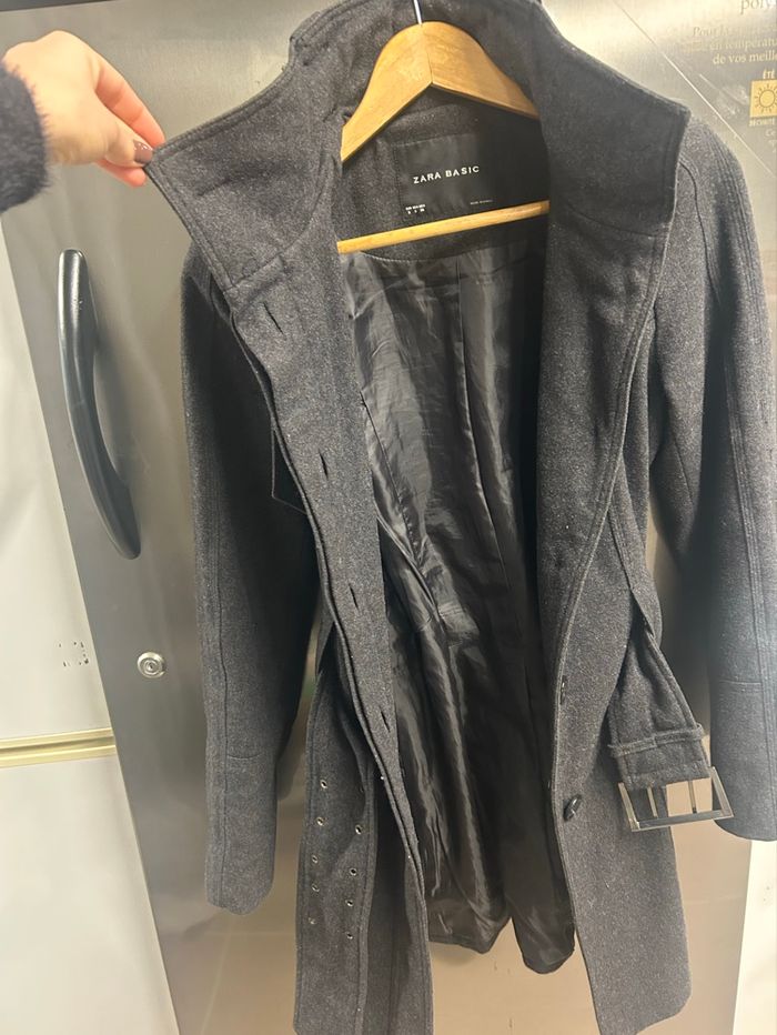 Manteau Zara femme gris - photo numéro 3