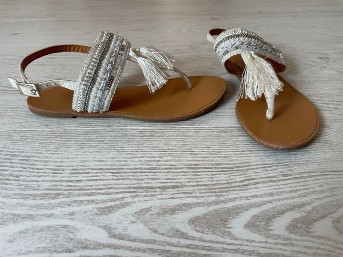 Sandales nues-pieds blanches - photo numéro 2