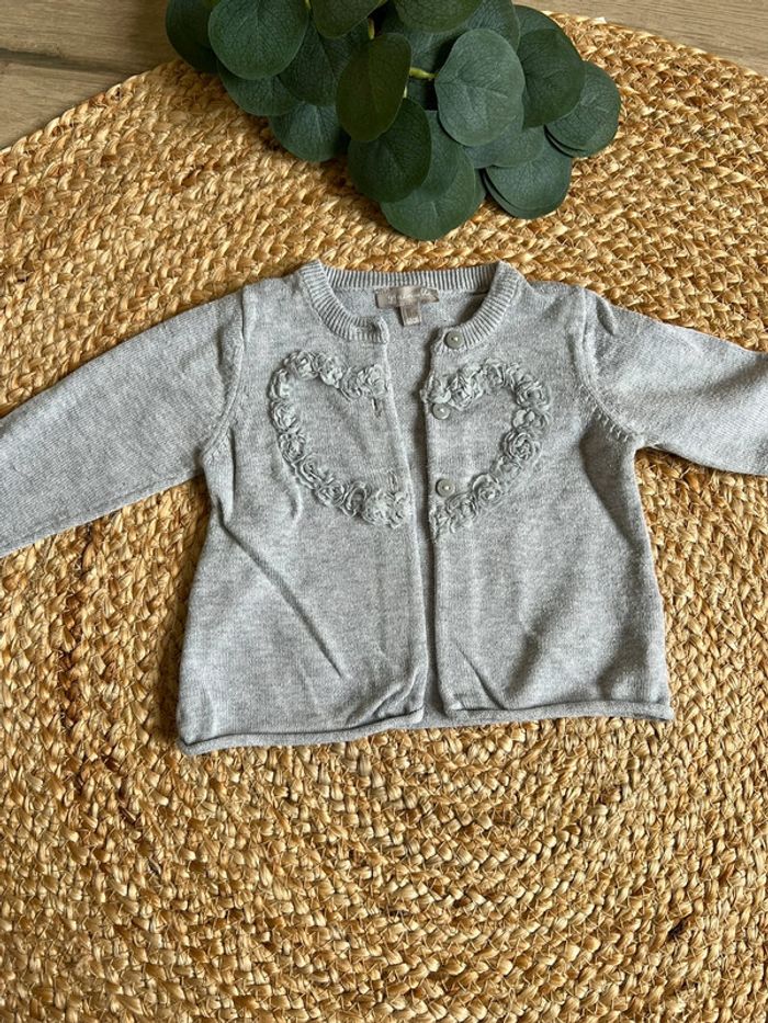 Gilet cœur grain de blé 6m